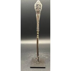Antique VTG‎ 19th Century Ornate Sterling Silver Button Hook